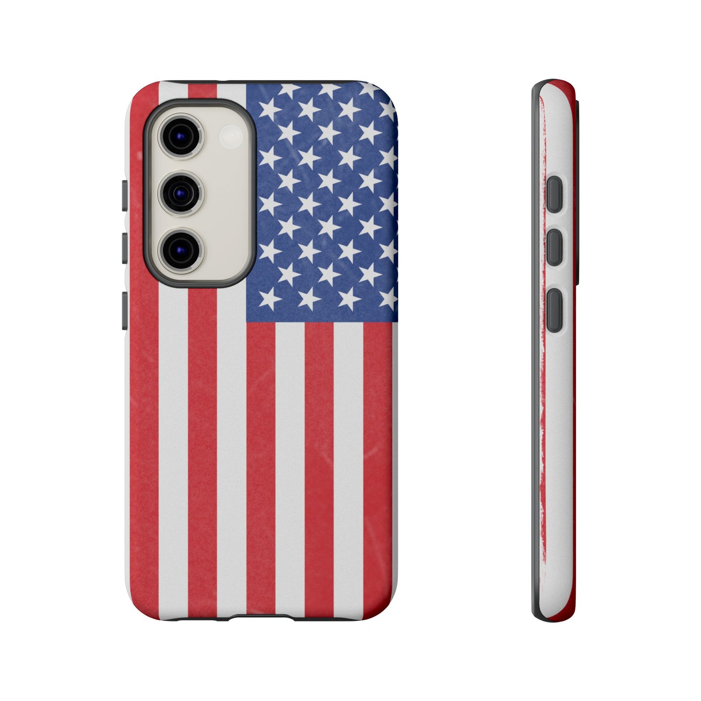Patriotic Phone Case - Tough Cases for Veterans, USA Lovers, Independence Day, Memorial Day, Flag Design - TRV