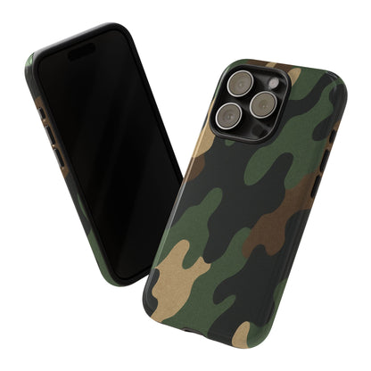 Camouflage Phone Case, Tough Phone Cover, Military Style Accessory, Protective Case for Men, Gifts for Soldiers - TRV
