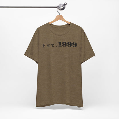 Established 1999 Unisex Tee | Vintage Birth Year Shirt, Casual Birthday Gift, Personalized Family Reunion Apparel, Retro Style [...] - TRV