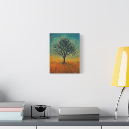 Artistic Tree Canvas Wall Art, Matte Stretched Canvas, Natural Decor for Home, Office, Gift for Nature Lovers, Bohemian Wall Decor