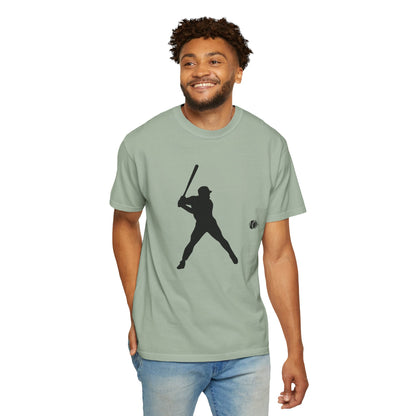 Unisex Baseball Silhouette Tee, Casual Wear, Sports Fan Apparel, Gift for Athletes, Summer Outing Outfit, Soft Cotton Shirt