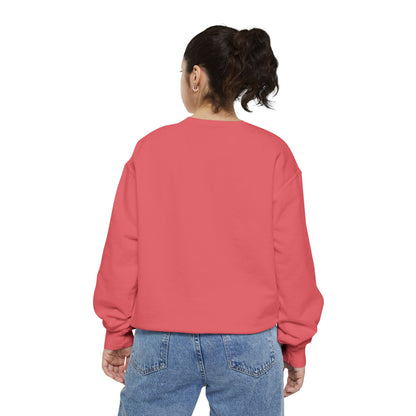 Minimalist Peace Hand Sweatshirt — Small Chest Line Art Crewneck