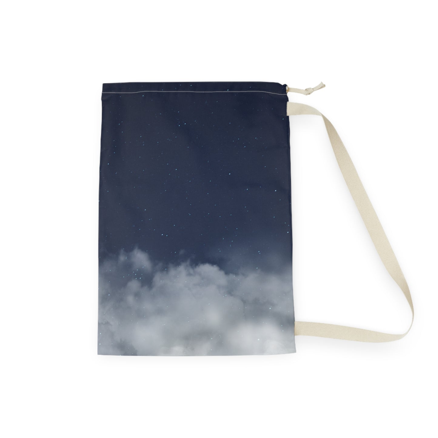 Night Sky Clouds Laundry Bag | Drawstring Canvas Tote - TRV