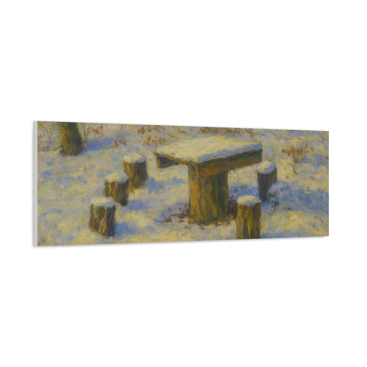 Matte Canvas Wall Art, Rustic Outdoor Scene, Nature Decor, Home Wall Décor, Cozy Cabin Vibe, Perfect for Gift Giving - TRV