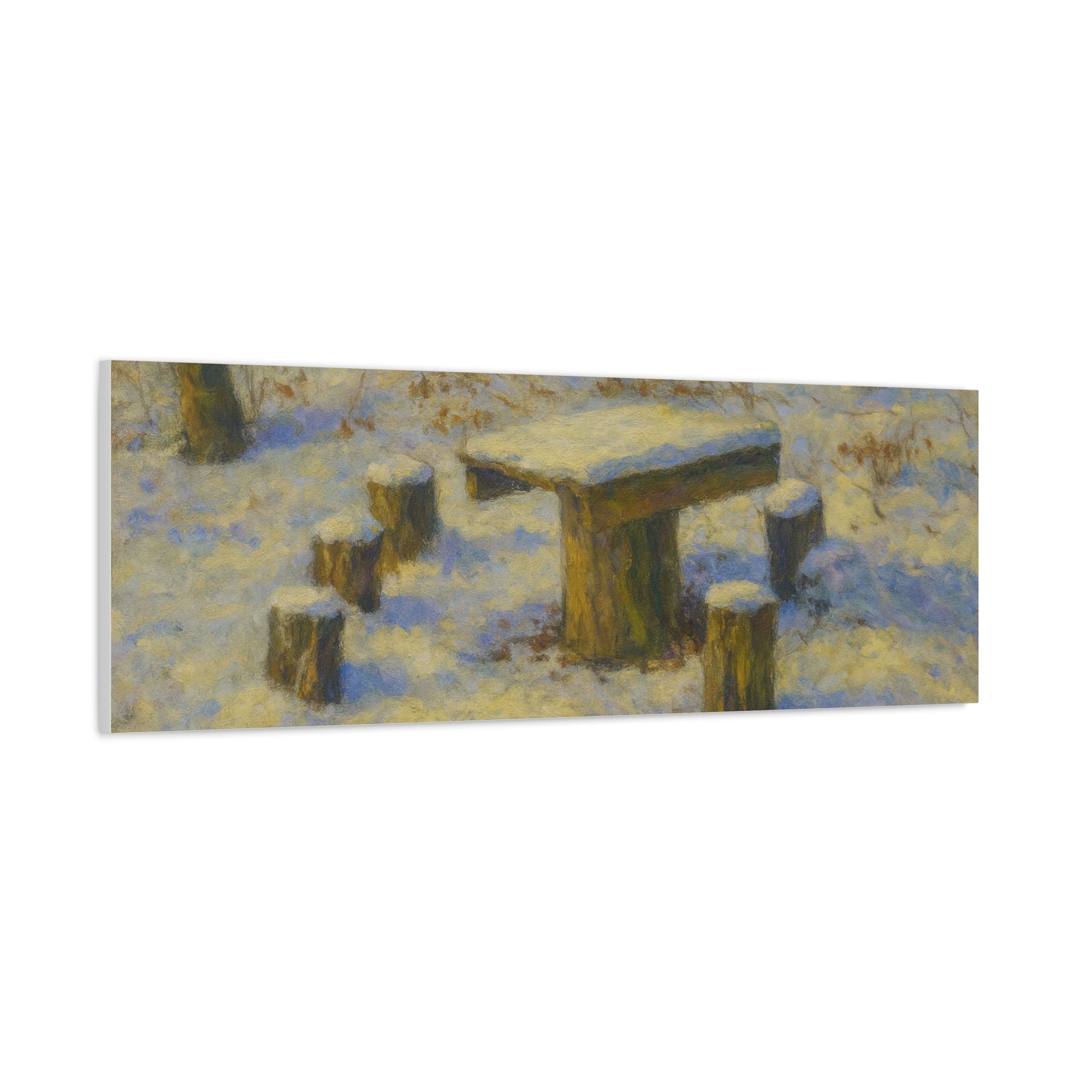 Matte Canvas Wall Art, Rustic Outdoor Scene, Nature Decor, Home Wall Décor, Cozy Cabin Vibe, Perfect for Gift Giving - TRV
