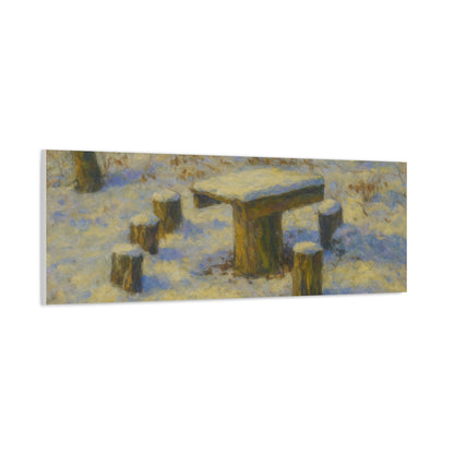 Matte Canvas Wall Art, Rustic Outdoor Scene, Nature Decor, Home Wall Décor, Cozy Cabin Vibe, Perfect for Gift Giving - TRV