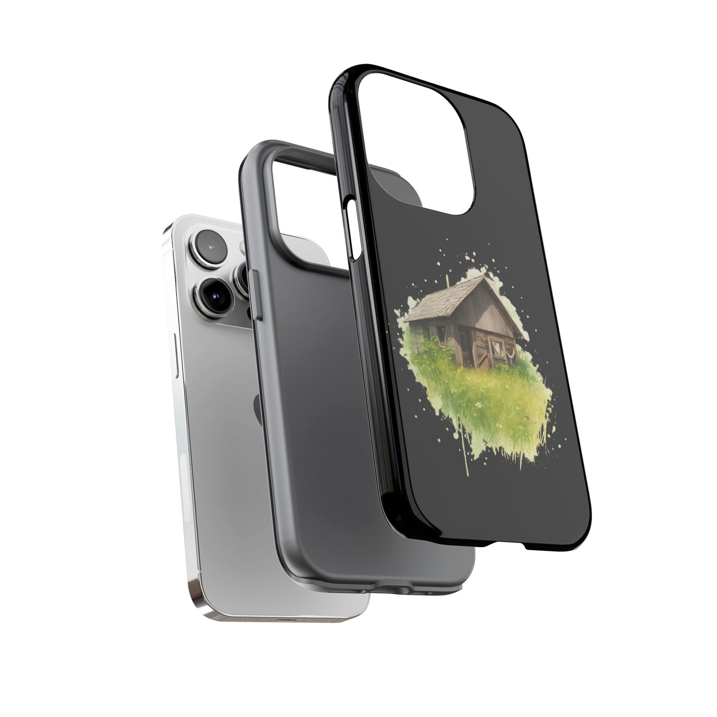 Rustic Farmhouse Phone Case, Cute Cottage Design, Tough Cases for Nature Lovers, Eco-Friendly Gift, Customizable Tech Accessories - TRV