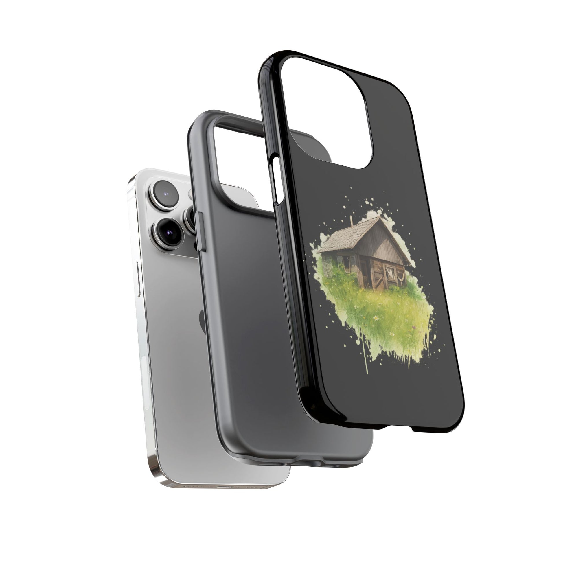 Rustic Farmhouse Phone Case, Cute Cottage Design, Tough Cases for Nature Lovers, Eco-Friendly Gift, Customizable Tech Accessories - TRV