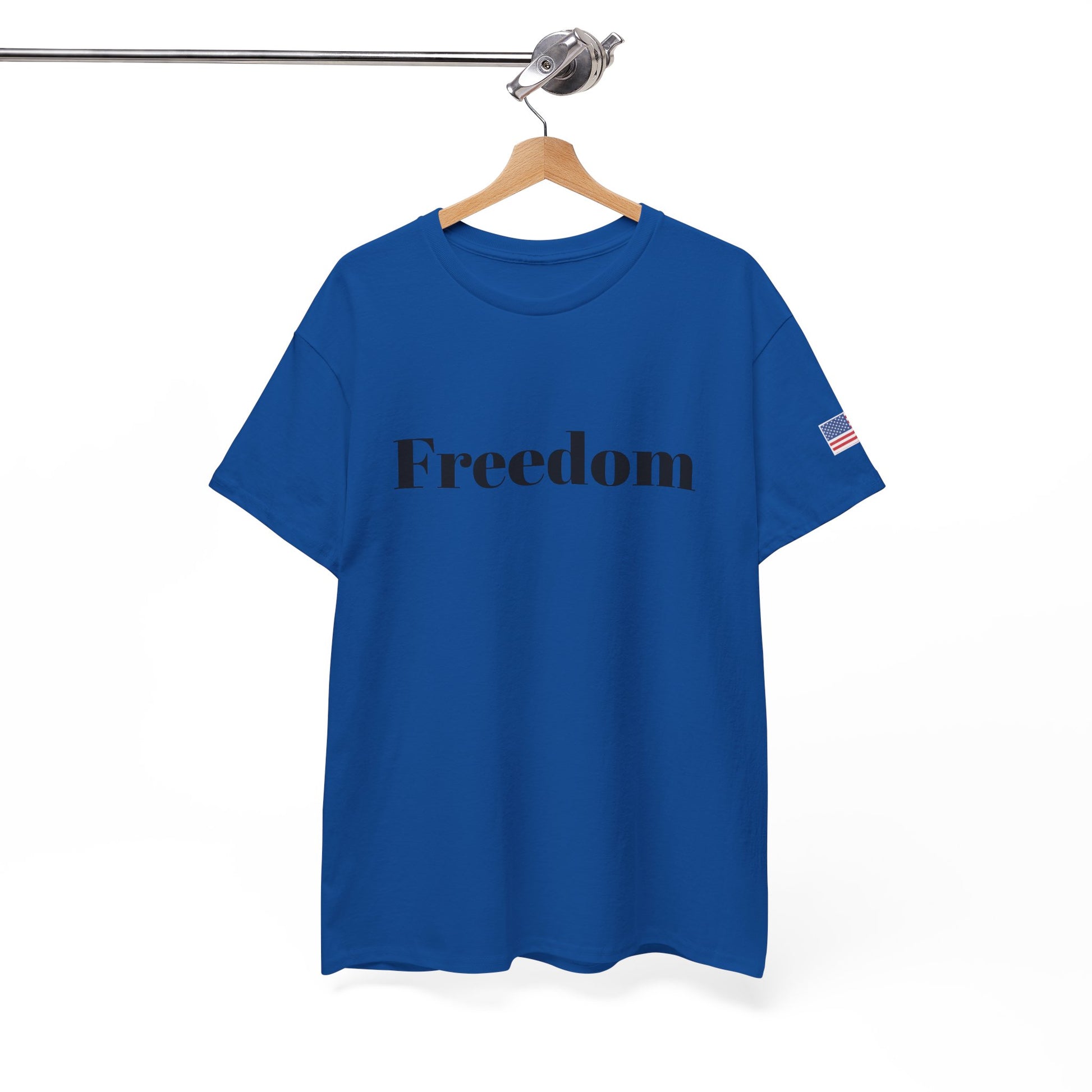 Freedom script tee | T-Shirt, American flag sleeve - TRV