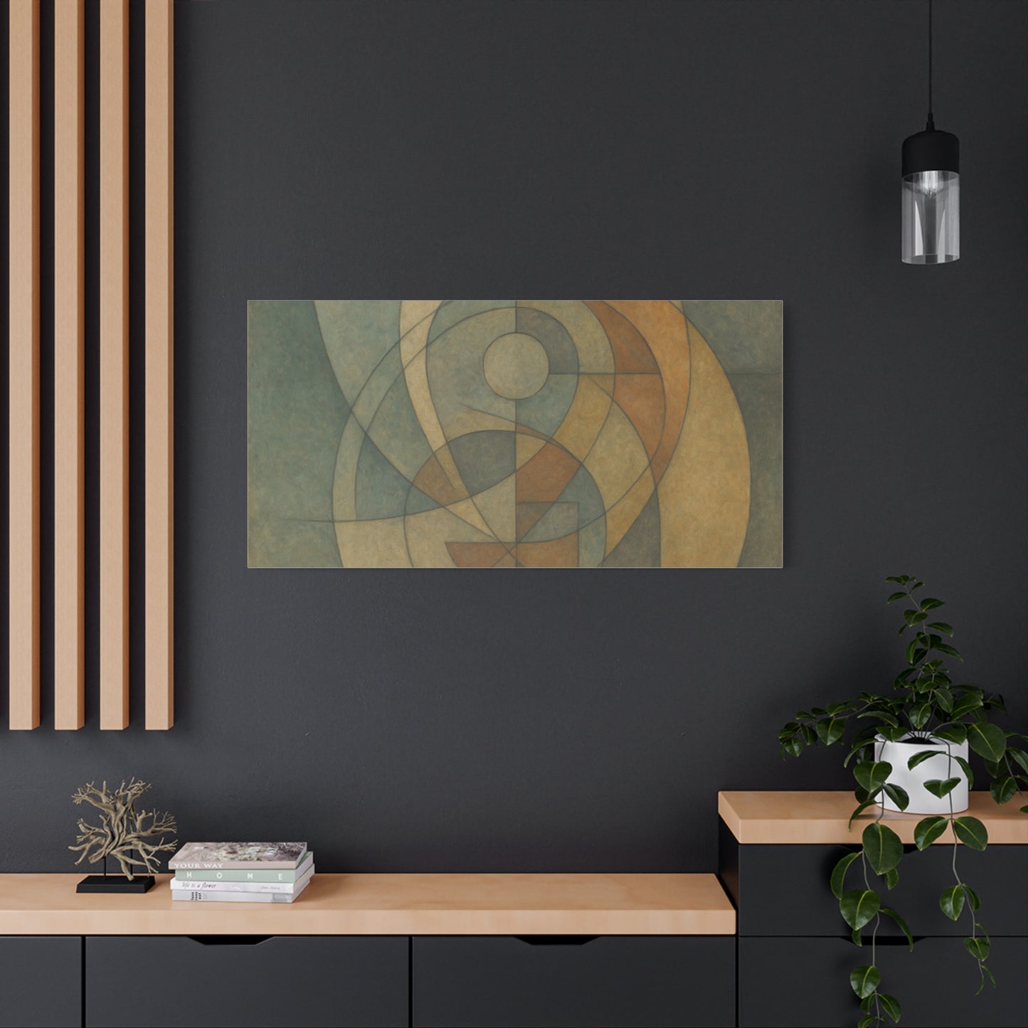 Abstract Geometric Circles Matte Canvas - TRV