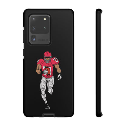 Football Player Tough Phone Case – Protective Black Sports iPhone Case