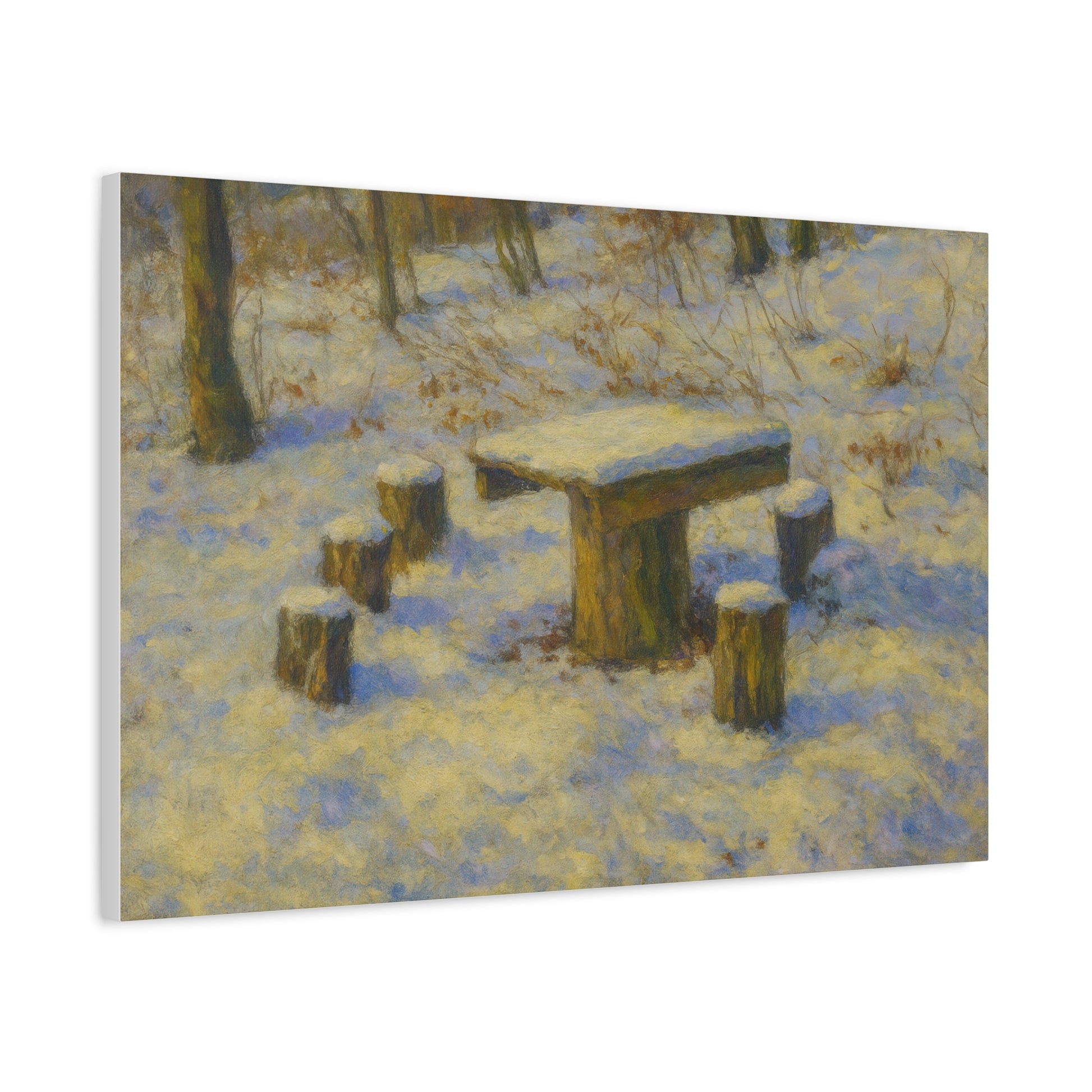 Matte Canvas Wall Art, Rustic Outdoor Scene, Nature Decor, Home Wall Décor, Cozy Cabin Vibe, Perfect for Gift Giving - TRV