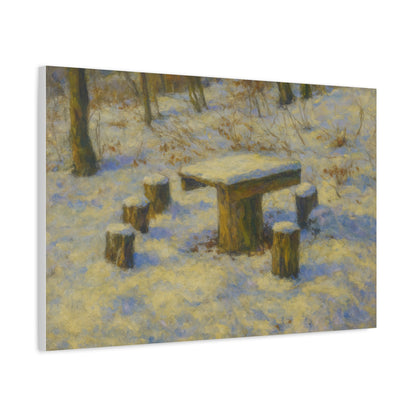Matte Canvas Wall Art, Rustic Outdoor Scene, Nature Decor, Home Wall Décor, Cozy Cabin Vibe, Perfect for Gift Giving - TRV