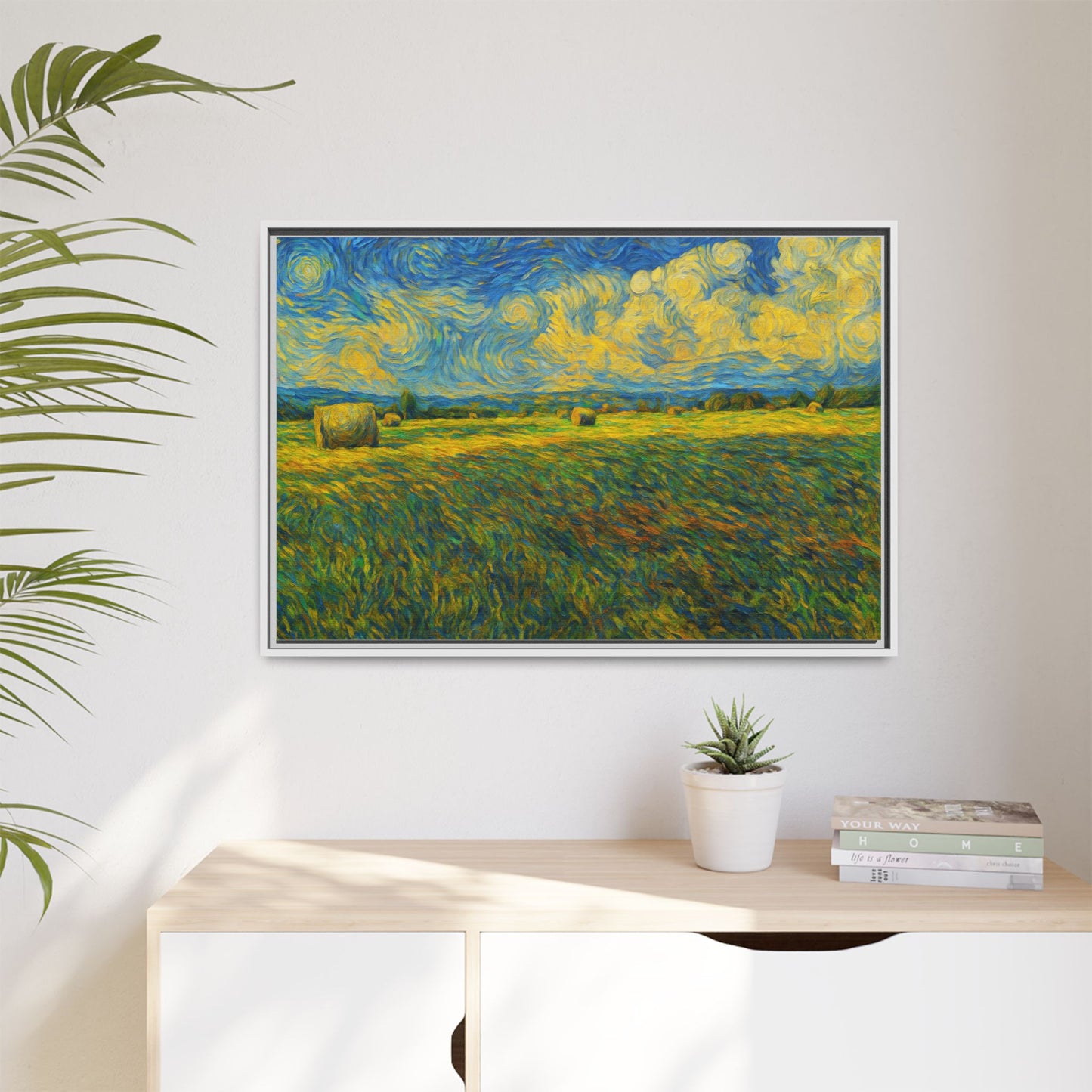 Landscape Matte Canvas, Framed (Multi-color) - TRV