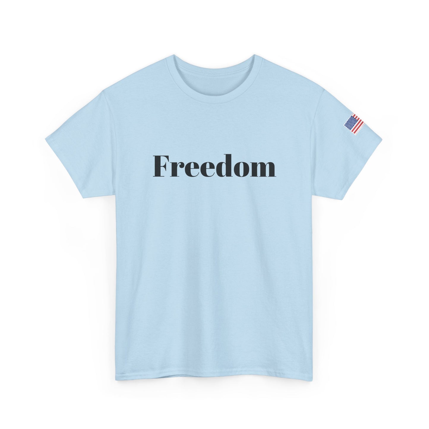 Freedom script tee | T-Shirt, American flag sleeve - TRV