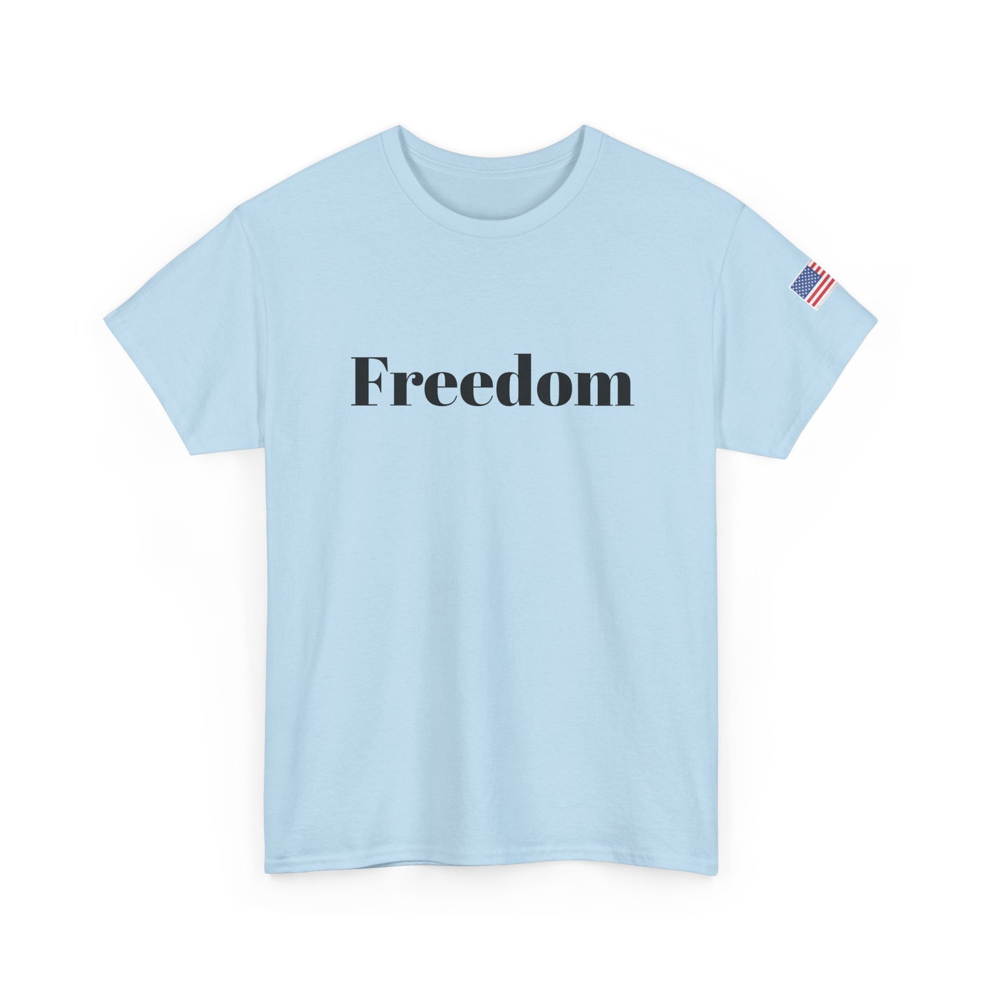 Freedom script tee | T-Shirt, American flag sleeve - TRV