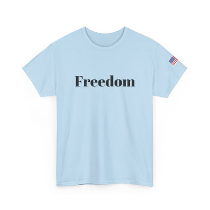 Freedom script tee | T-Shirt, American flag sleeve - TRV