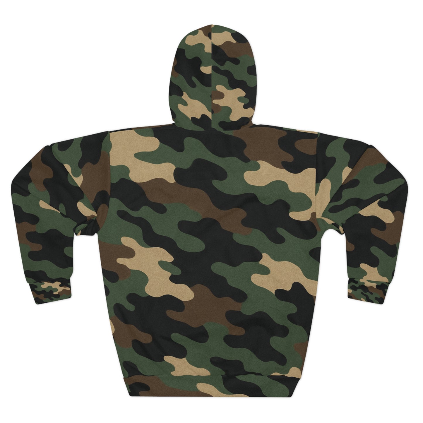 Camo Print Unisex Pullover Hoodie - Stylish, Comfortable, Perfect for Outdoor Adventures, Gifts for Him and Her, Casual Wear, All-Season - TRV