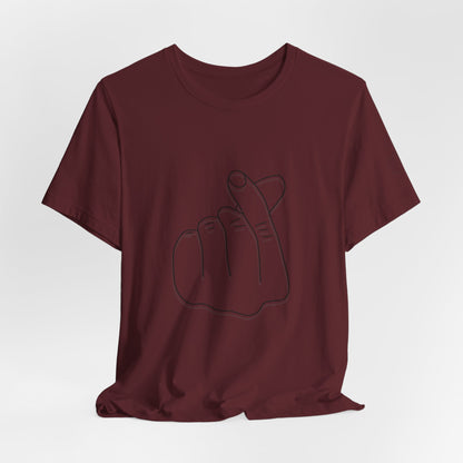 Minimalist Hand Sign Unisex Tee | Casual Everyday Wear | Perfect for Gift Givers