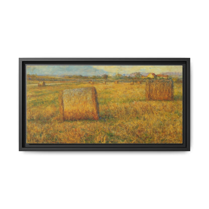 Framed Matte Canvas Wall Art - Rustic Farm Landscape, Country Decor, Home Gallery, Gift for Nature Lovers, Housewarming Decor - TRV