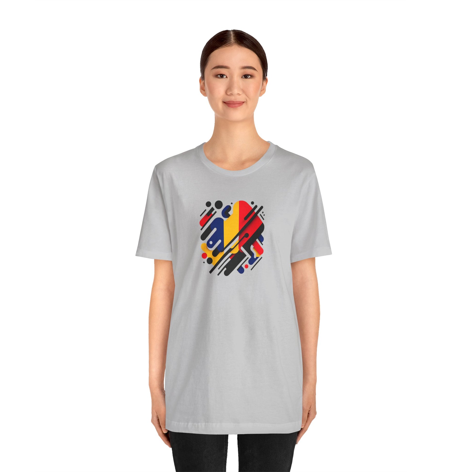 Artistic Heart Unisex Jersey Tee - Vibrant Graphic Tee, Casual Wear, Gift for Art Lovers, Birthday Surprise, Everyday Comfort - TRV