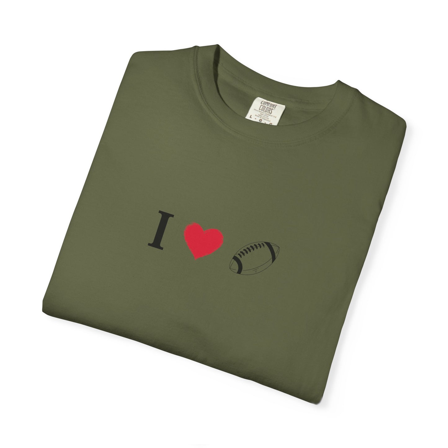 I Love Football T-Shirt - Unisex Cotton Tee, Fun Gift for Friends, Casual Style, Birthday Present, Summer Apparel - TRV
