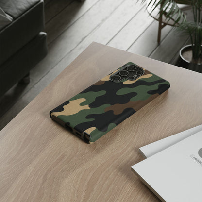 Camouflage Phone Case, Tough Phone Cover, Military Style Accessory, Protective Case for Men, Gifts for Soldiers - TRV