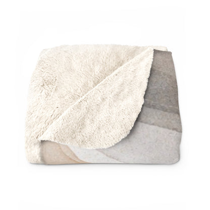 Abstract Sherpa fleece blanket from Printify featuring a cozy, soft fleece design perfect for home decor and added comfort.