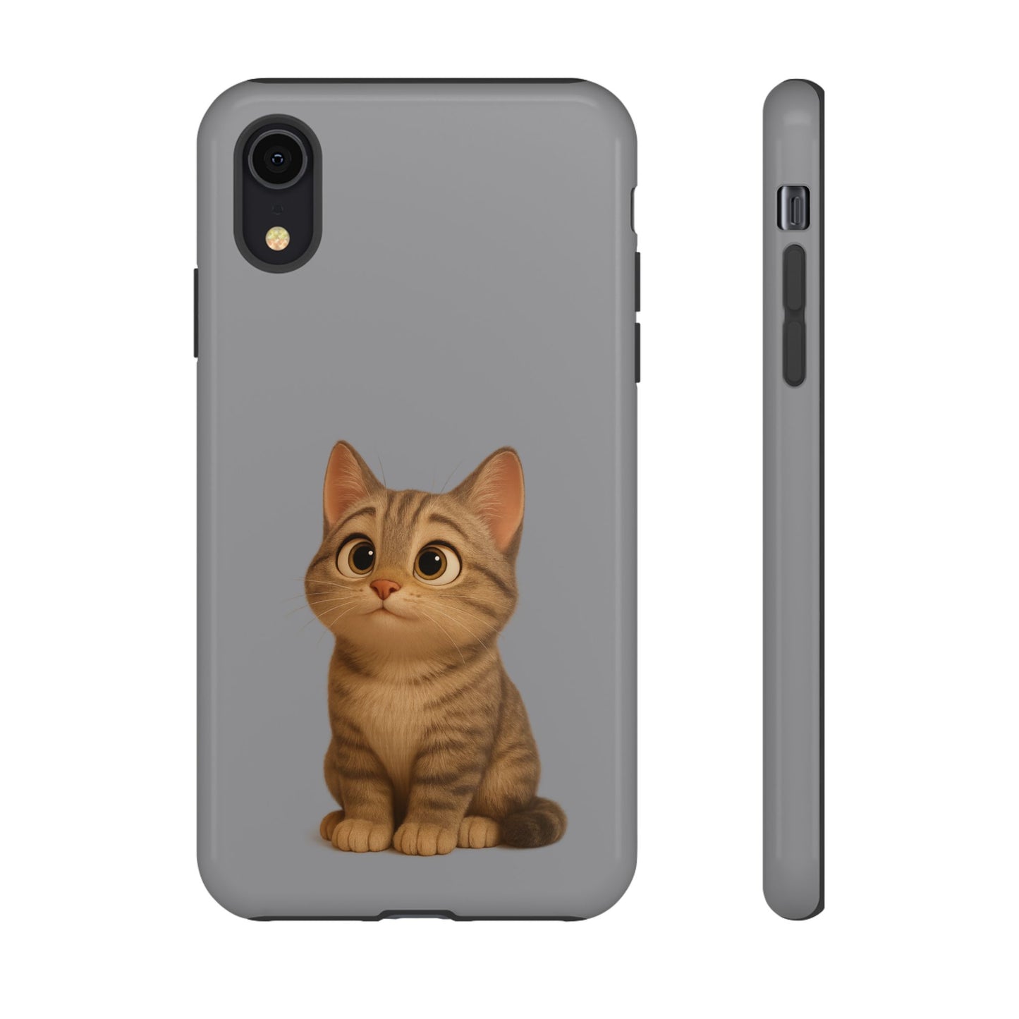 Cute Cat Phone Case, Kawaii Pet Accessory, Gift for Cat Lovers, Animal Phone Cover for Kids, Unique Kitty Design, Birthdays, Holidays - TRV