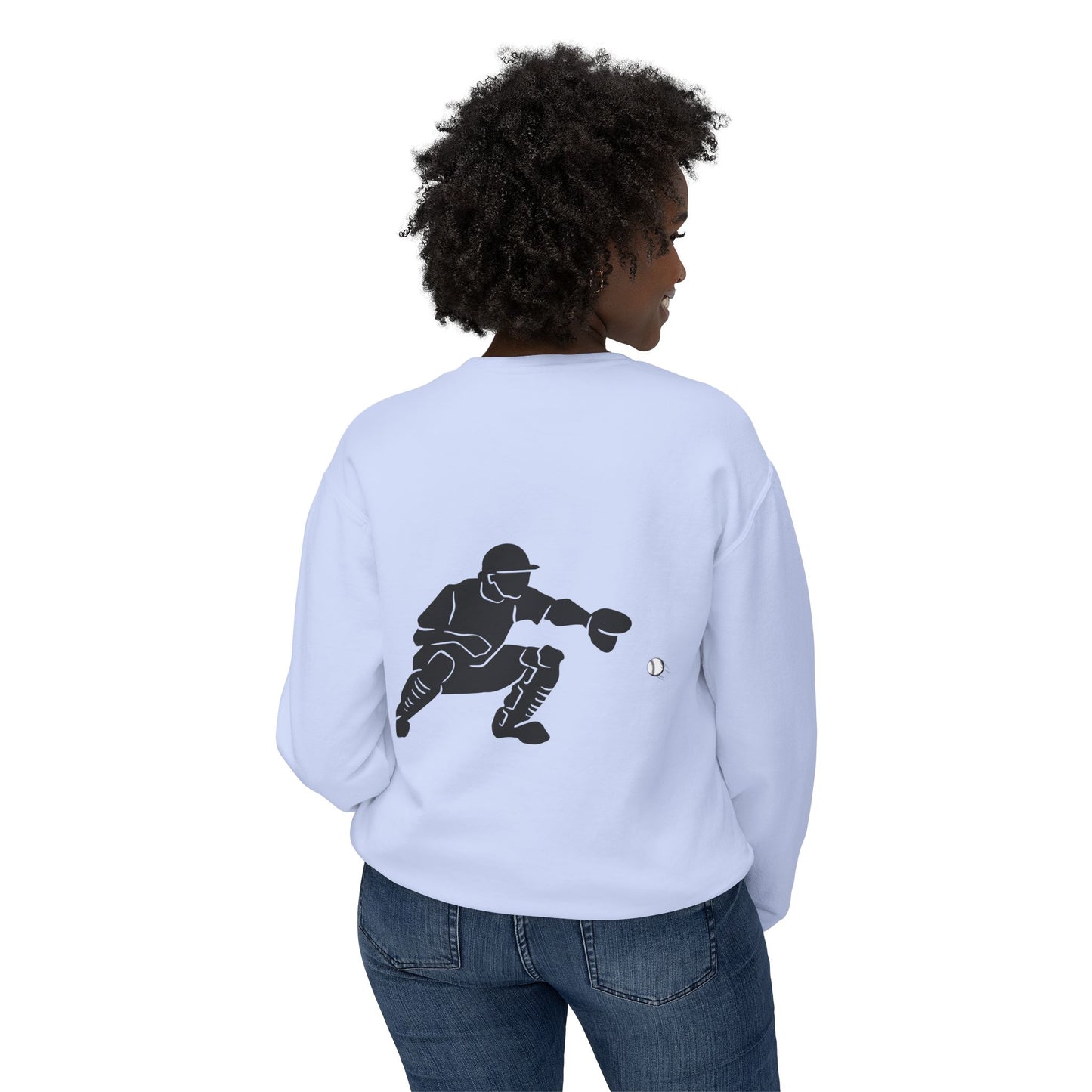 Baseball Catcher Unisex Sports Crewneck Sweatshirt - Perfect for Athletes & Casual Wear, Great for Game Days, Birthdays, Apparel for Fans