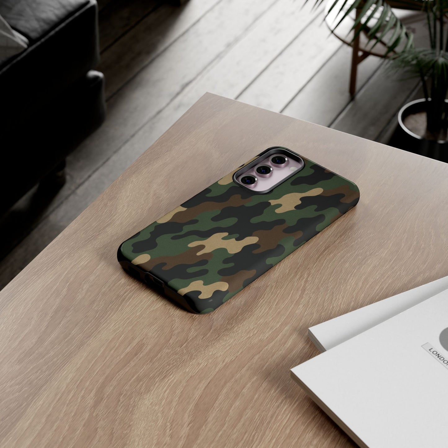 Camouflage Phone Case, Tough Cases, Military Style, Unique Phone Accessories, Gift for Him, Durable Phone Cover - TRV
