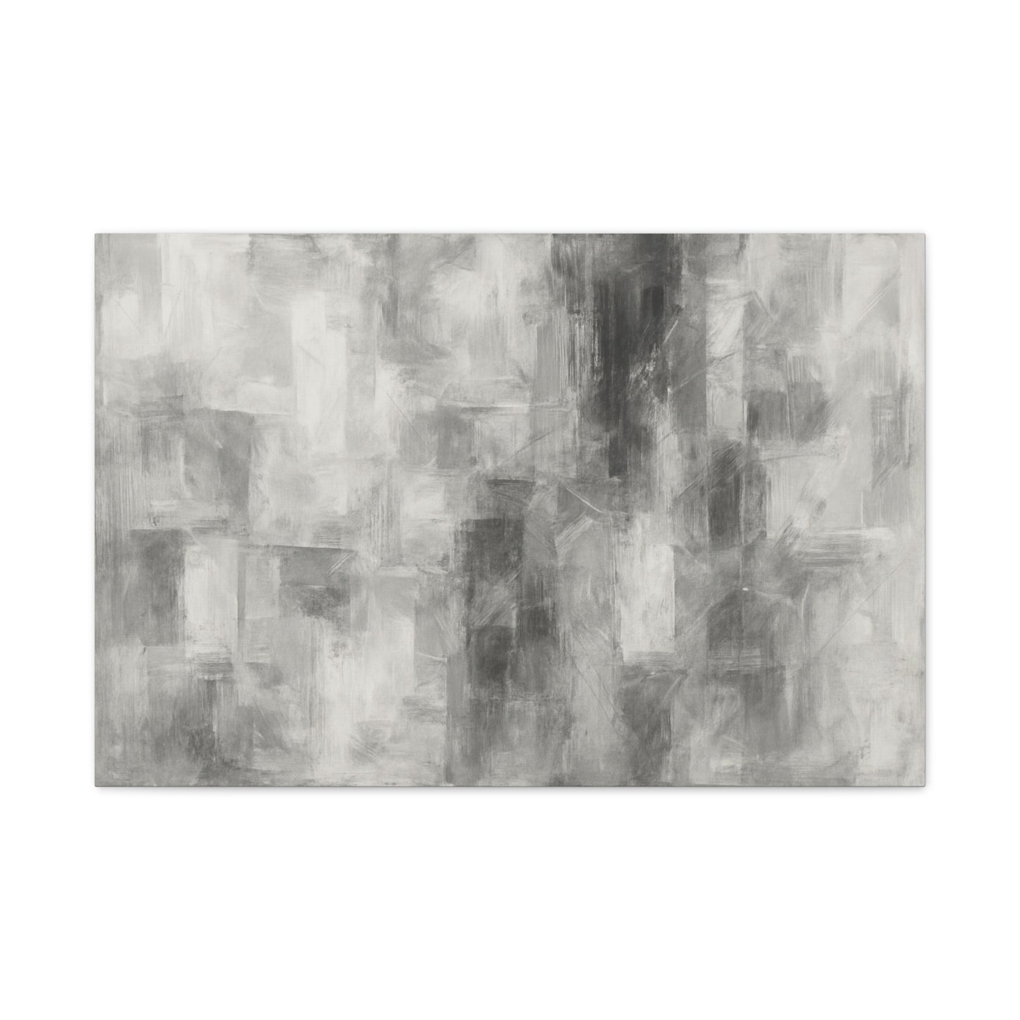 Abstract Grey Canvas Wall Art, Modern Home Decor, Minimalist Artwork, Living Room Accent, Contemporary Art Piece