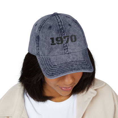 Vintage Embroidered Cap, Retro Baseball Hat, 70s Style Headwear, Gift for Dad, Casual Fashion Accessory - TRV