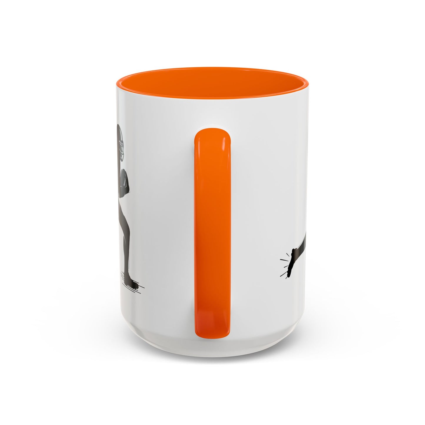 Football Player Themed Accent Coffee Mug, Sports Fan Gift, Unique Mug for Athletes, Coffee Lover, Game Day Essential - TRV