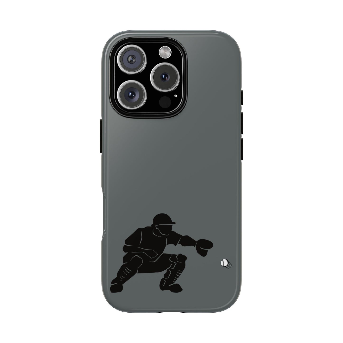 Baseball Catcher Phone Case, Sports Phone Accessory, Tough Cases, Gift for Athletes, Sports Fan Merchandise, Unique Design - TRV