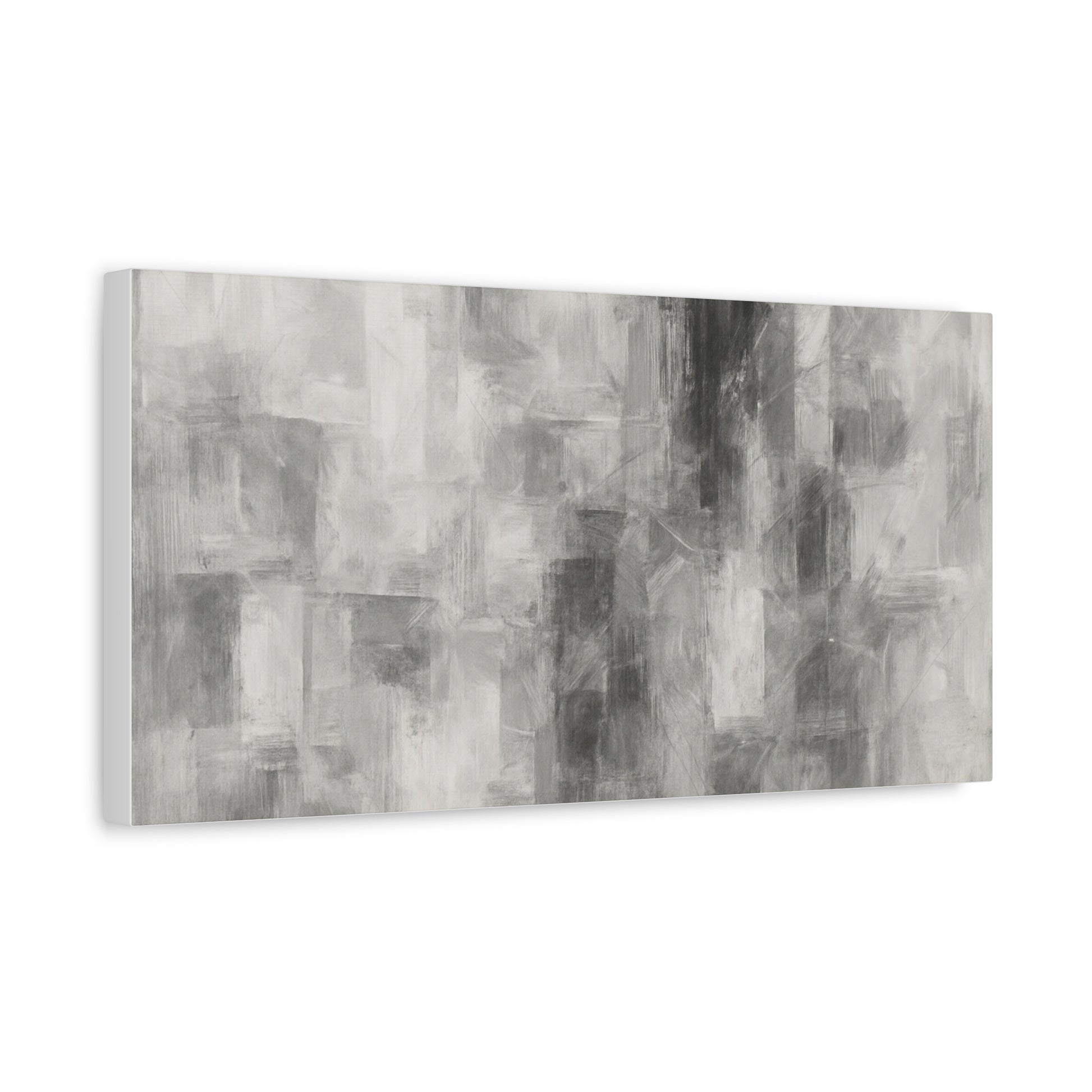Abstract Grey Canvas Wall Art, Modern Home Decor, Minimalist Artwork, Living Room Accent, Contemporary Art Piece - TRV