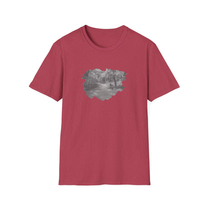 Serene Nature Landscape T-Shirt - Comfortable Unisex Tee, Outdoor Adventures, Nature Lover Gift, Casual Wear, Stylish Spring Top - TRV
