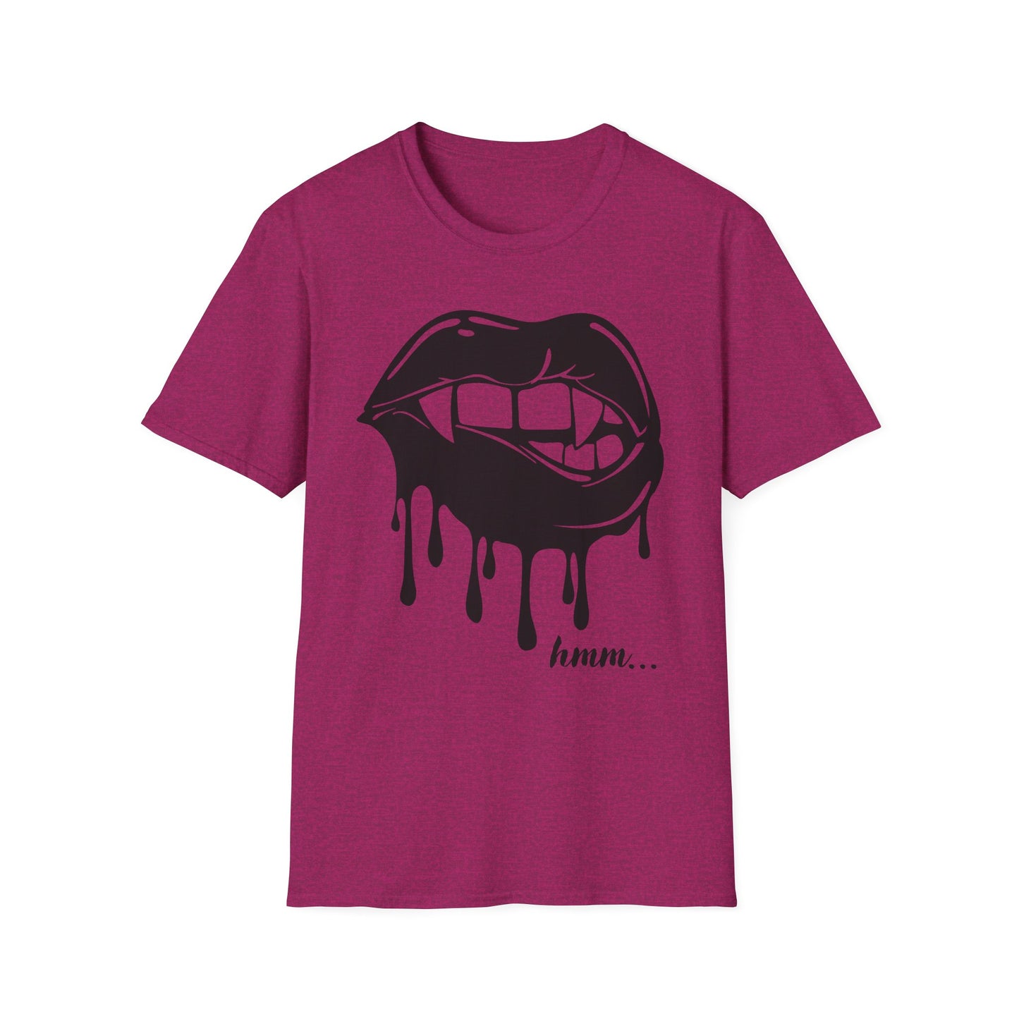 Edgy Graphic Unisex T-Shirt - Dripping Mouth Design, Cool Tee, Trendy Shirt, Hipster Top, Streetwear, Alternative Fashion, Holiday Gift