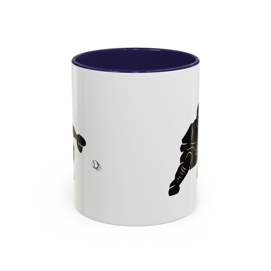 Baseball Catcher Coffee Mug, Sports Gift for Coaches, Black Accent Mug for Fans, Perfect for Birthdays & Celebrations, Unique Cup - TRV