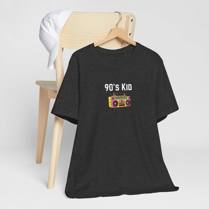 Retro Boombox Tee — 90s Kid Graphic T-Shirt