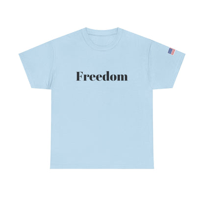 Freedom script tee | T-Shirt, American flag sleeve - TRV