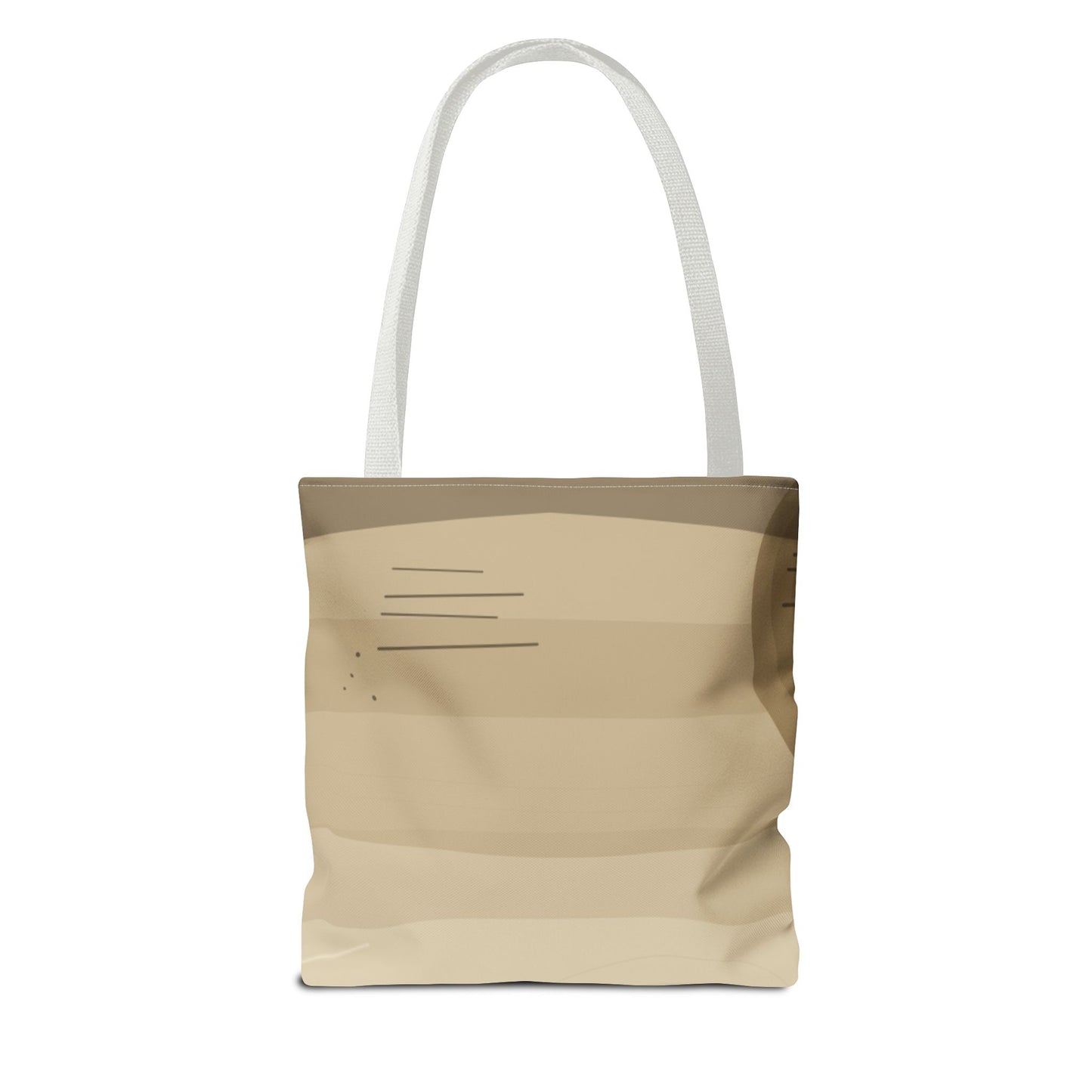 Abstract Neutral Waves Tote Bag | Geometric Circle Pattern