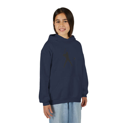 Baseball Themed Youth Hoodie, Sports Sweatshirt, Kids Gift, Youth Apparel, Baseball Fan Gear, Athletic Hoodie