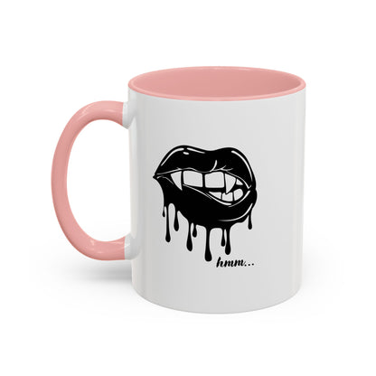 Vampire Lip Accent Coffee Mug - 11oz & 15oz - Unique Halloween Gift