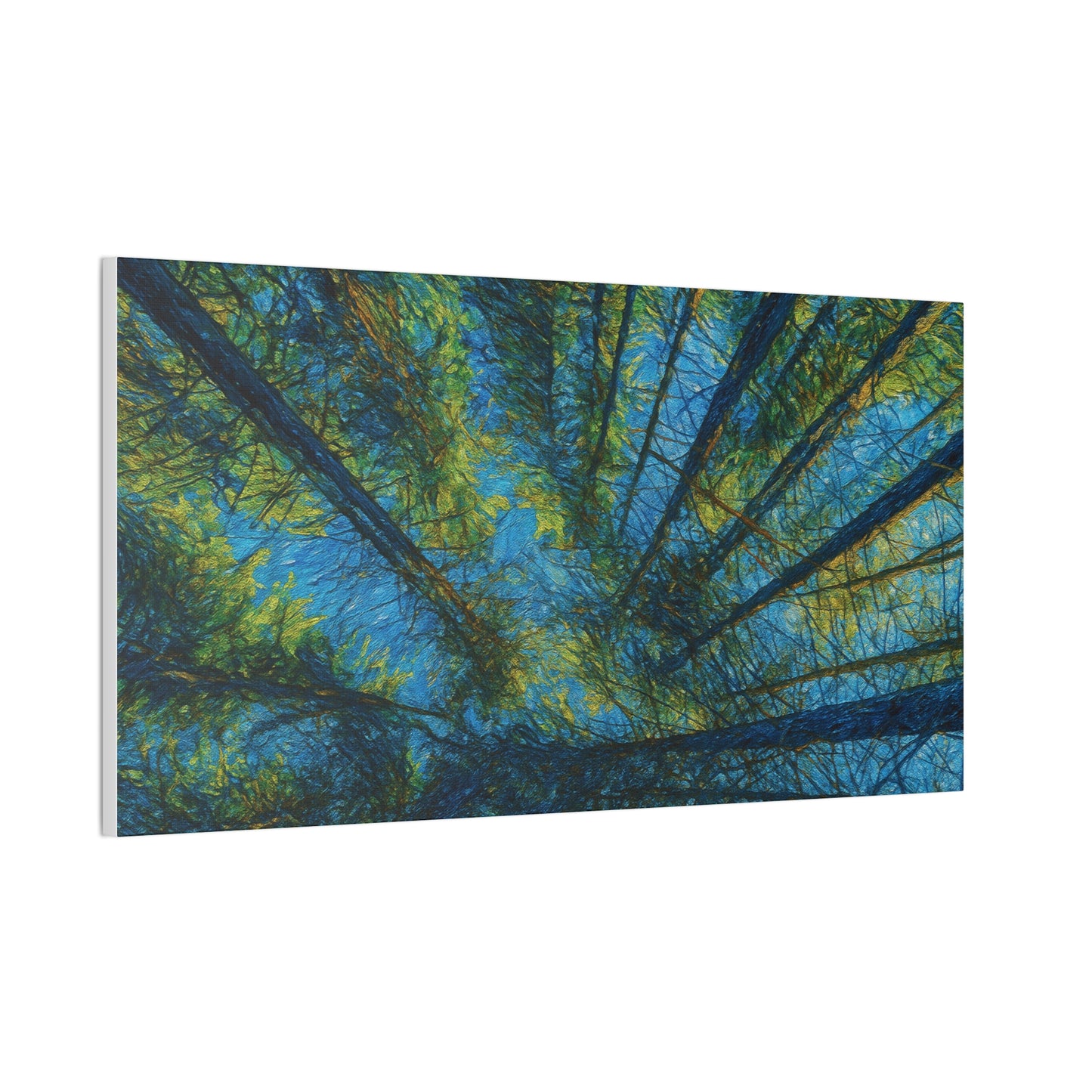Canvas Wall Art, Forest Perspective Print, Nature Decor, Home & Office Art, Rustic Wall Hanging, Tree Art for Nature Lovers - TRV
