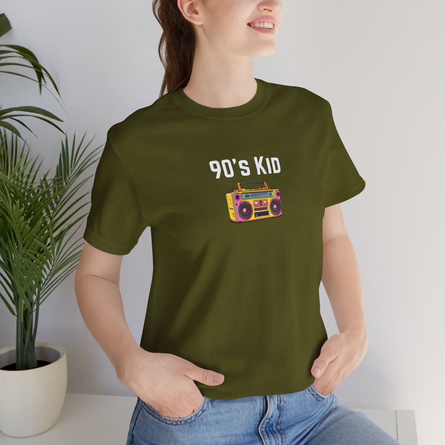 Retro Boombox Tee — 90s Kid Graphic T-Shirt
