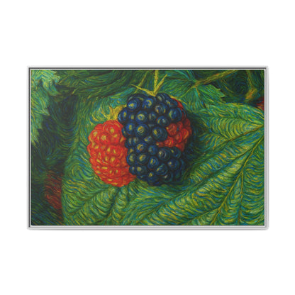 Van Gogh Style Blackberry Canvas Art, Framed Wall Decor, Botanical Print, Summer Home Decor, Gift for Garden Lovers - TRV