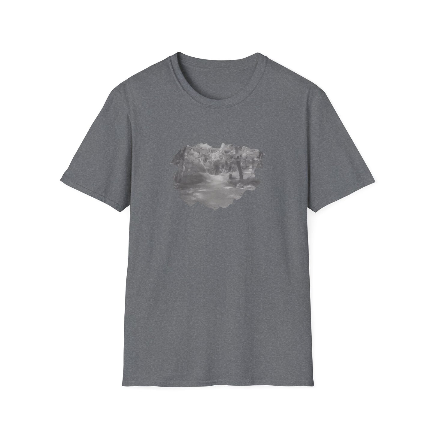 Serene Nature Landscape T-Shirt - Comfortable Unisex Tee, Outdoor Adventures, Nature Lover Gift, Casual Wear, Stylish Spring Top - TRV