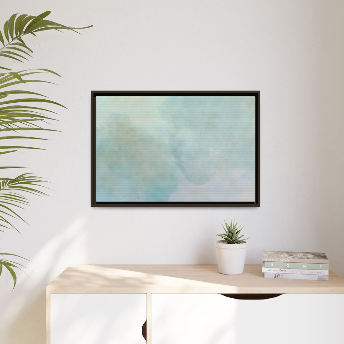 Soft Abstract Pastel Watercolor Matte Canvas