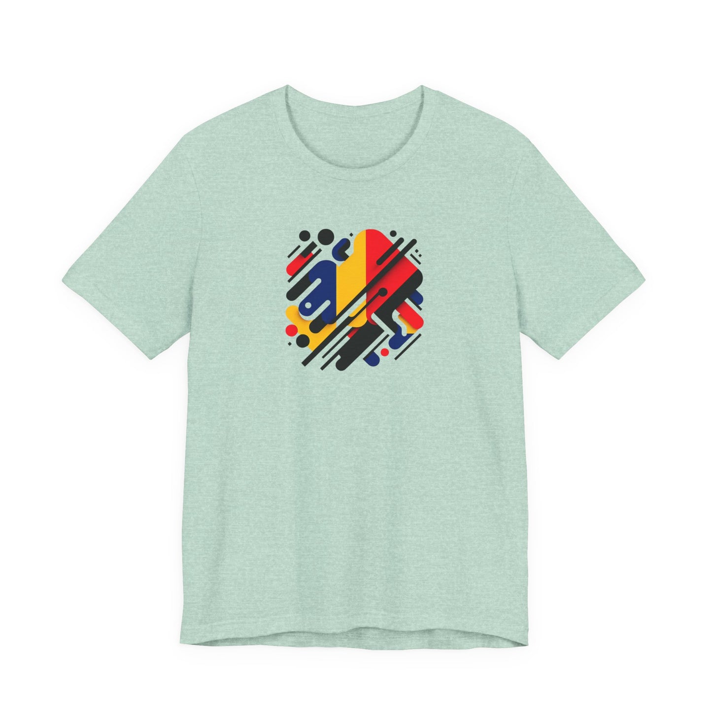 Artistic Heart Unisex Jersey Tee - Vibrant Graphic Tee, Casual Wear, Gift for Art Lovers, Birthday Surprise, Everyday Comfort - TRV